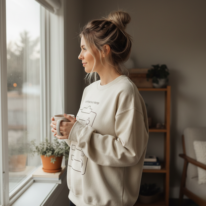Crewneck Sweatshirt - Caffeine Duty Roster - Military Spouse Gift - Unisex