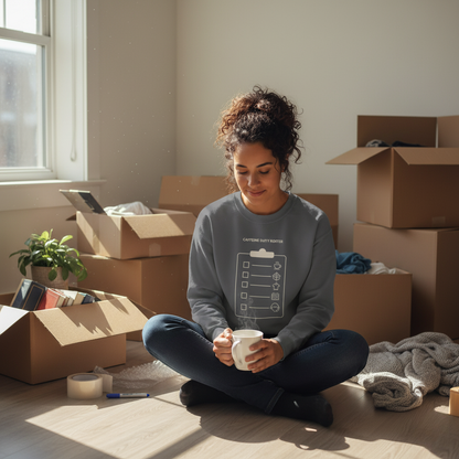 Crewneck Sweatshirt - Caffeine Duty Roster - Military Spouse Gift - Unisex